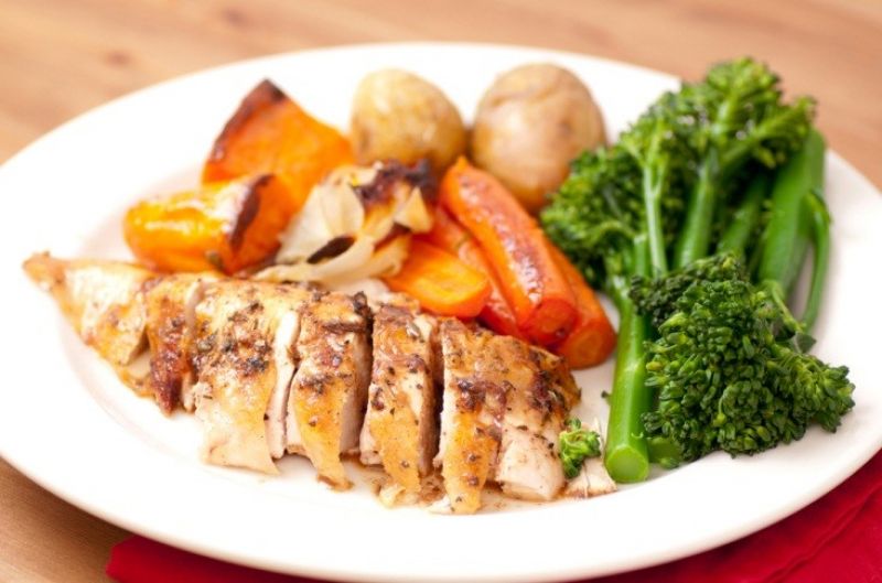 Roasted Chicken Breast and Vegetables